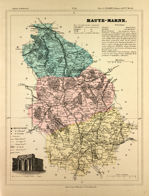 Map of Haute-Marne France