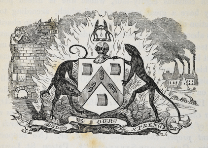 Crest and motto of the Worshipful Company of Ironmongers of London
