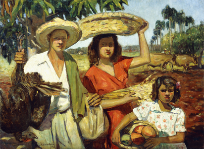 Peasants, 1922 (oil on canvas)
