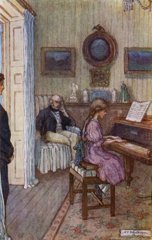Illustration for Little Women (colour litho)