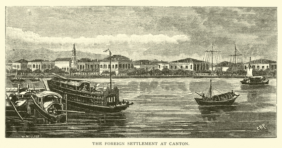 The Foreign Settlement at Canton (engraving)
