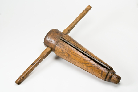 Conical spoon auger or reamer, 16th or 17th century (ash, steel & iron)
