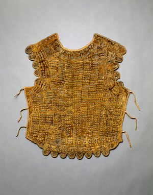 Body Guard (Brigandine), c.1500-1525 (linen, gold velvet, steel, brass) 