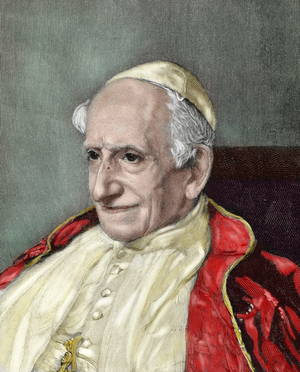 Leo XIII (1810-1903). Italian Pope (1878-1903),
