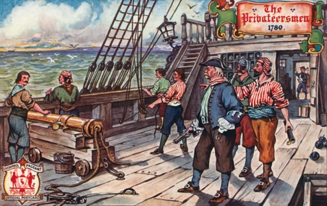 The Privateersmen (colour litho)