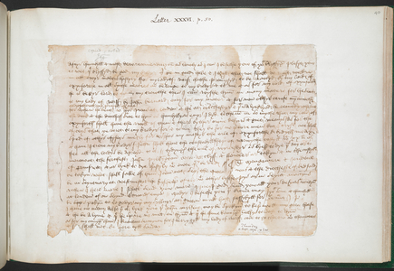 Letter from John Paston III to his mother, Margaret Paston, 12 October, 1470 (pen & ink on paper)