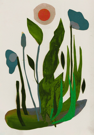 Wetlands/Foliage, 2025 'collage/paper)