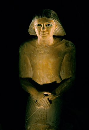 Egypt; Archaeology; Old Kingdom; Saqqara, Funerary Priest, 5th dynasty, The Egyptian…, 1995 (photo)