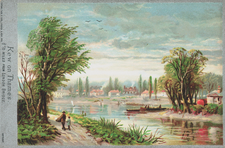 Kew on the River Thames (chromolitho)