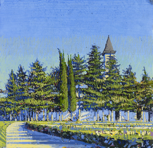 Pianpalente Church, 2008 (oil on gesso)