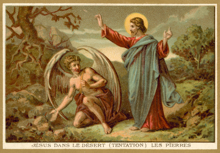 The Temptation of Christ (chromolitho)