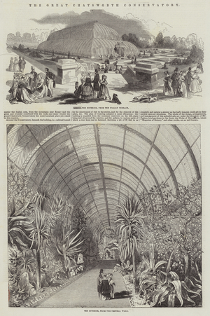 The Great Chatsworth Conservatory (engraving)
