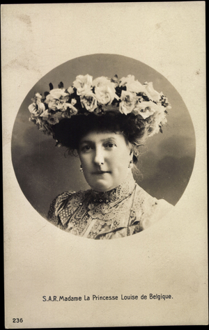 Ak S.A.R. Princess Louise of Belgium (b/w photo)