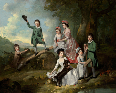 The Lavie Children, c.1770 (oil on canvas)