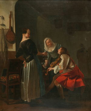 Merry Company, c.1665 (oil on canvas)