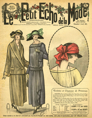 Le Petit Echo de le Mode Magazine Cover, France, 1920s