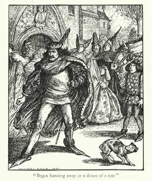 Ingoldsby Legends: The Blasphemer's Warning (litho)