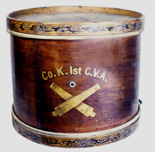 Co.K Painted drum of the 1st Connecticut Heavy Artillery
