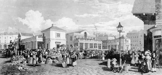 Covent Garden Market, 1832 (engraving)