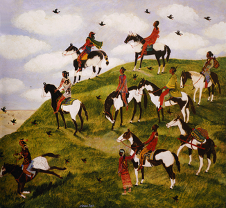 Nomads, 2001 (acrylic)