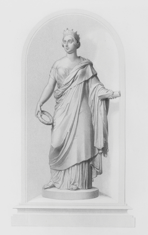Her Most Gracious Majesty, The Queen, engraved by T W Hunt from the statue in marble by J Gibson, RA (engraving)