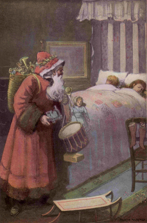 Christmas Night Book Plate, UK, 1920s