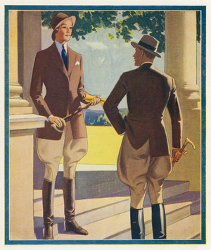 Men's Outfitting: Riding Kit, Ladies and Men (colour litho)