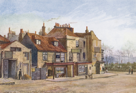Lost London: Lawrence Street, Chelsea, South-east Corner (colour litho)