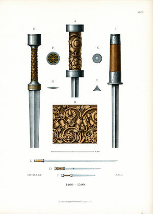 Late Gothic Swords and Decorations (chromolitho)