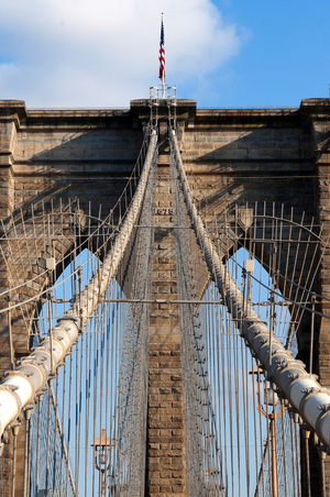 The Brooklyn Bridge New York City United States of America North America, Brooklyn Bridge, Manhattan, New York, USA (photo)