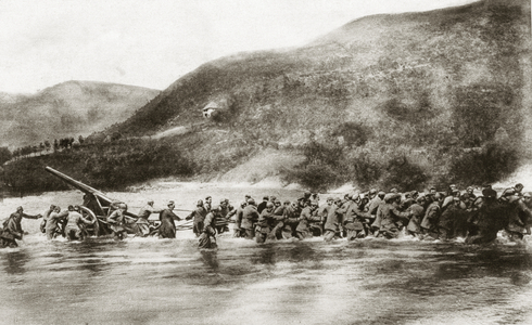 Montenegrin troops during the First World War, 1915 (photo)