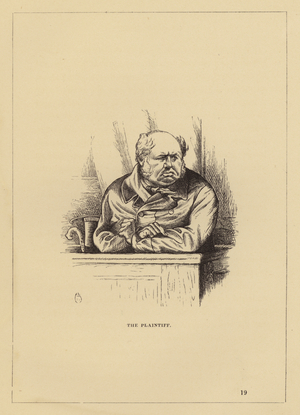 London People, At Westminster: The Plaintiff (engraving)