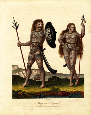 Aborigines of England, 1810 (print)