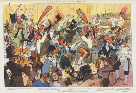 Illustration for Le Rire (colour litho)