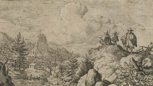 The Draughtsmen, c.1644 (etching on laid paper)