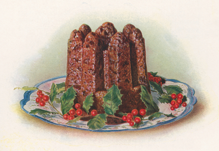 Christmas Plum Pudding, 1930 (screen print)