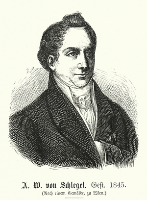 August Wilhelm Schlegel, 1767-1845 (engraving)