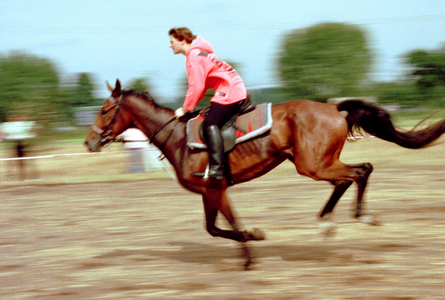 Sorbs, stubble riding, 1996 (photo)