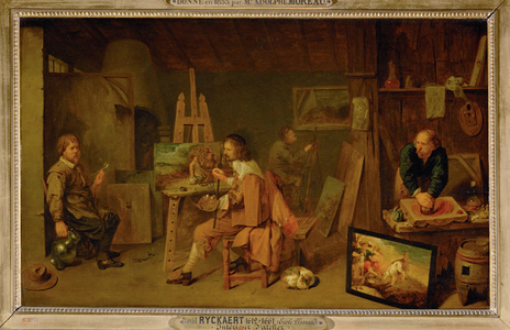 Painters in their studio …