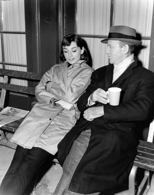 On The Set, Audrey Hepburn With Fred Astaire.