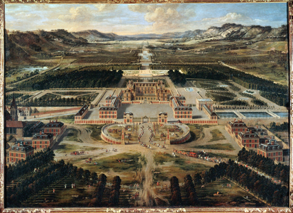 View of Versailles (painting on canvas)