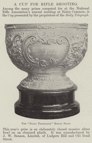 A Cup for Rifle Shooting (b/w photo)