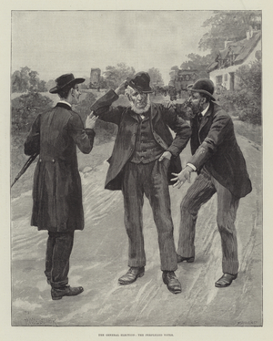 The General Election, the Perplexed Voter (engraving)