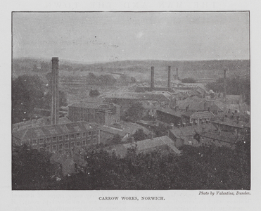 Carrow Works, Colman's Mustard factory, Norwich (b/w photo)