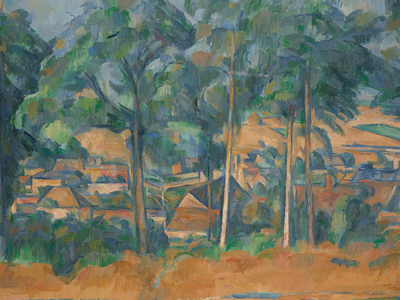 Village behind Trees (Marines), c.1898 (oil on canvas)
