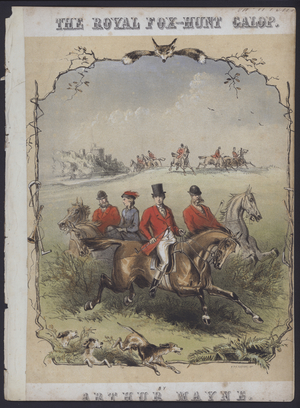 The Royal Fox Hunt Galop, by Arthur Mayne (colour litho)