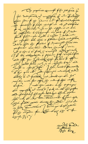 Autograph: John Knox, 1561.