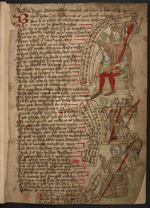 Page of a manuscript from 'The Desert of Religion'.