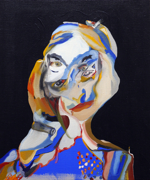 50 Major Writers In History : truman Capote, 2015 (oil and acrylic on canvas)