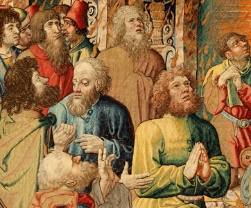 Flemish tapestry. Passion of Jesus (Pasión de Cristo o Pasión del Señor Pentecostés). National Heritage (Patrimonio Nacional) inv 10005817.